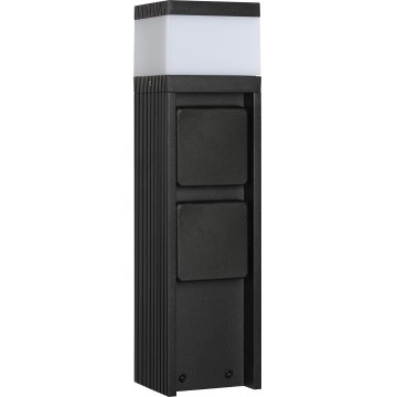 Āra lampa ar 2 ligzdām VESPER 1xG9/5W/230V IP54 30 cm melna