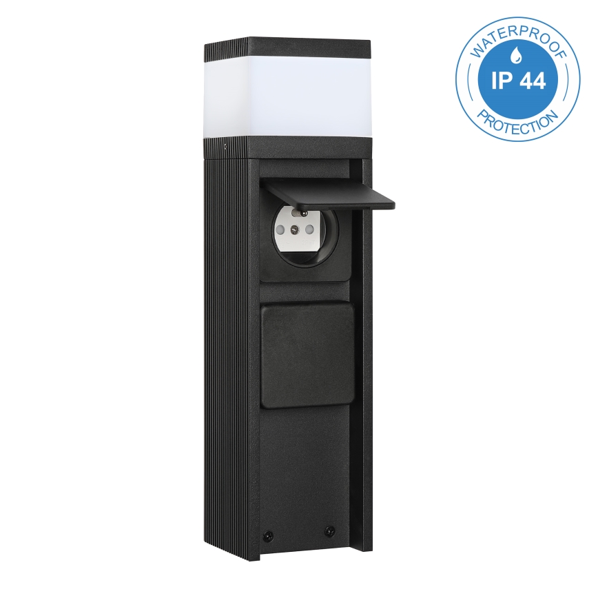 Āra lampa ar 2 ligzdām VESPER 1xG9/5W/230V IP54 30 cm melna