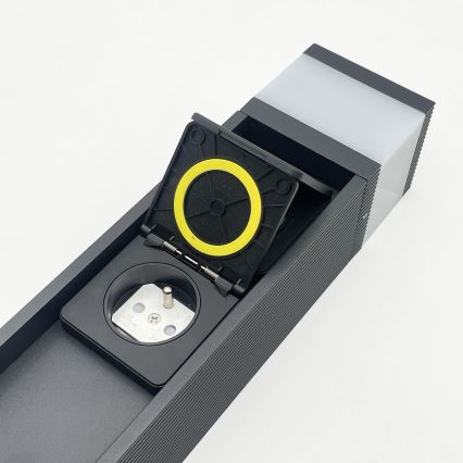 Āra lampa ar 2 ligzdām VESPER 1xG9/5W/230V IP54 30 cm melna