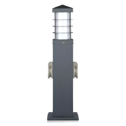 Āra lampa ar kontaktligzdām 1xE27/13W/230V IP44