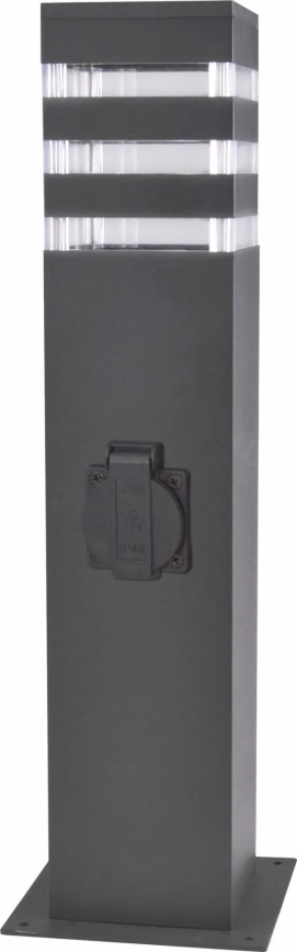 Āra lampa ar kontaktligzdu TEKSAS 1xE27/20W/230V IP54 44 cm