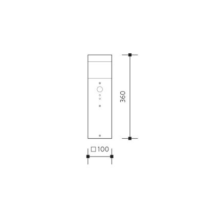 Āra lampa ar sensoru GARD 1xE14/60W/230V IP44