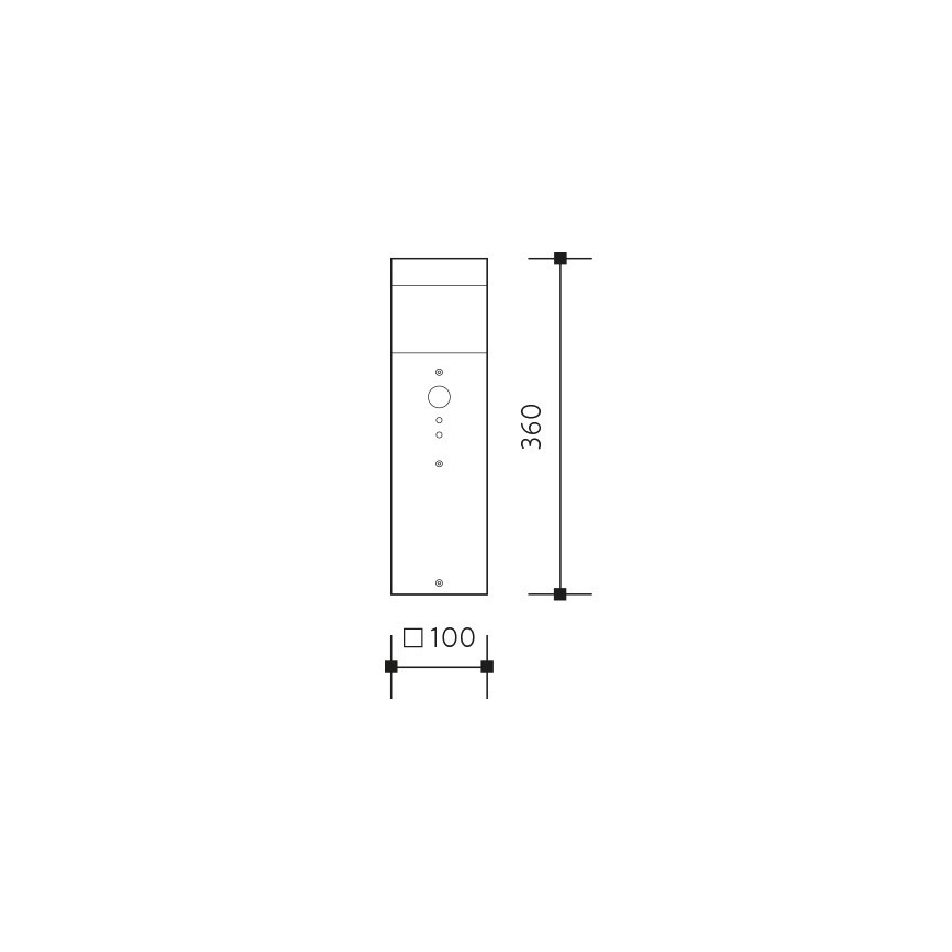 Āra lampa ar sensoru GARD 1xE14/60W/230V IP44