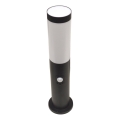 Āra lampa ar sensoru LOPPA, 1x E27, 60 W, 230 V, 45 cm, IP44, melna