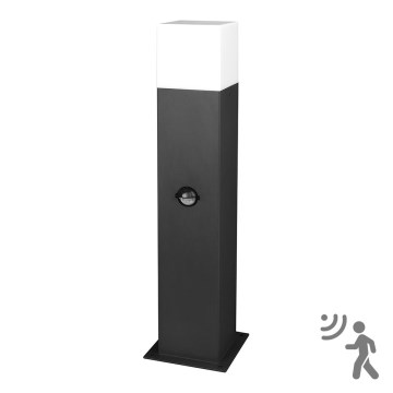 Āra lampa ar sensoru NEW YORK 1xE27/12W/230V IP44 44 cm grafīta