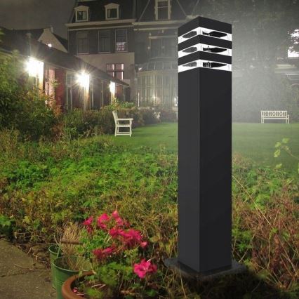 Āra lampa ar sensoru TEKSAS 1xE27/12W/230V IP44 44 cm antracīta
