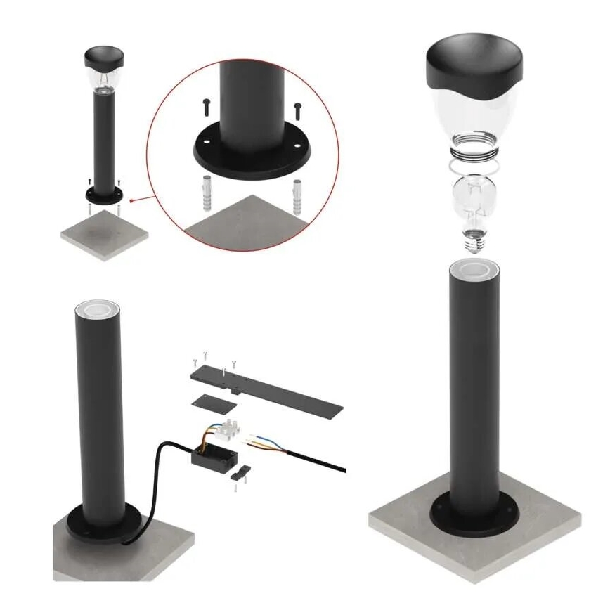 Āra lampa ARTEO 1xE27/15W/230V IP44 80 cm