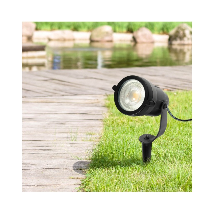 Āra lampa BLAKE UNO 1xGU10/35W/230V IP65 melna