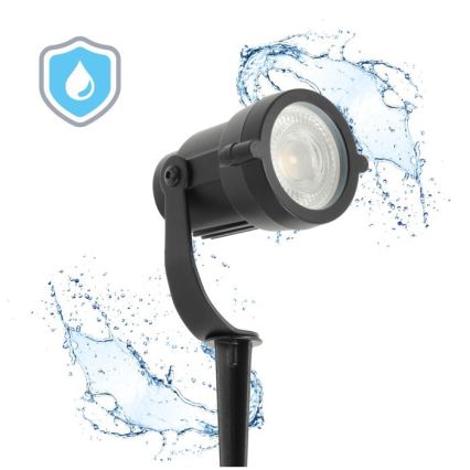 Āra lampa BLAKE UNO 1xGU10/35W/230V IP65 melna