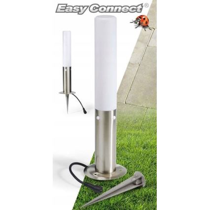 Āra lampa EASY CONNECT 1xE27/20W/230V IP44 nerūsējošs tērauds