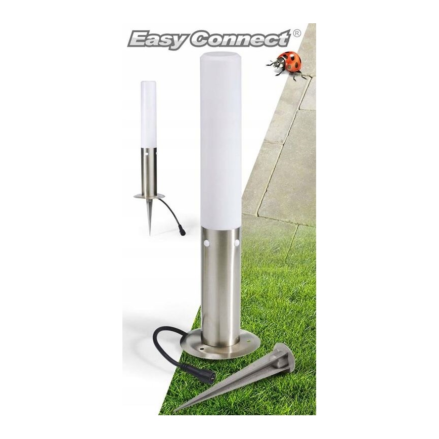 Āra lampa EASY CONNECT 1xE27/20W/230V IP44 nerūsējošs tērauds