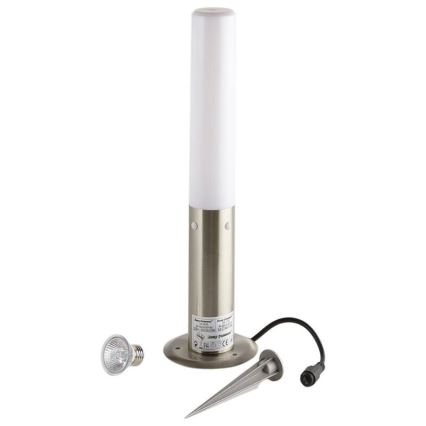 Āra lampa EASY CONNECT 1xE27/20W/230V IP44 nerūsējošs tērauds