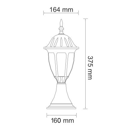 Āra lampa FLORENCJA 1xE27/20W/230V IP43