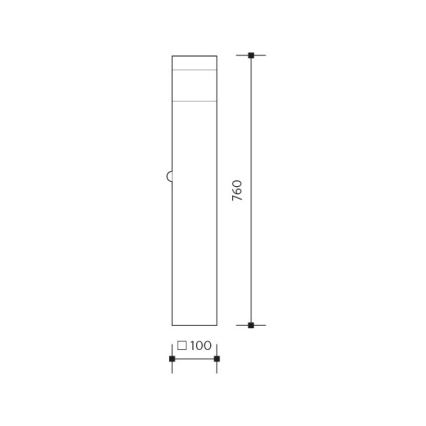 Āra lampa GARD 1xE14/60W/230V IP44