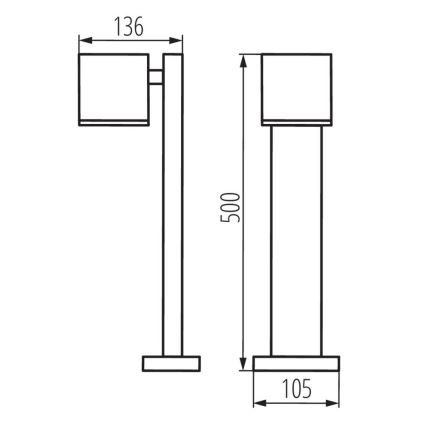 Āra lampa GORI 1xGU10/35W/230V IP44