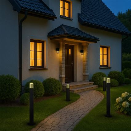 Āra lampa KUUSAMO 1xE27/20W/230V 74 cm IP54 antracīta
