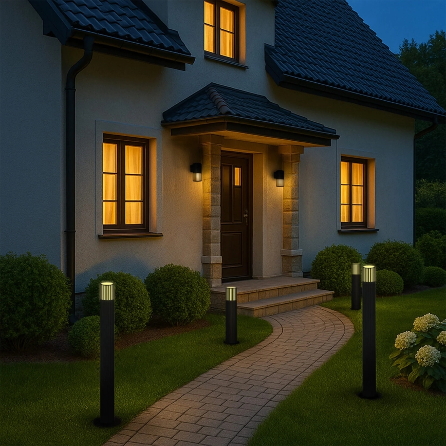 Āra lampa KUUSAMO 1xE27/20W/230V 74 cm IP54 antracīta