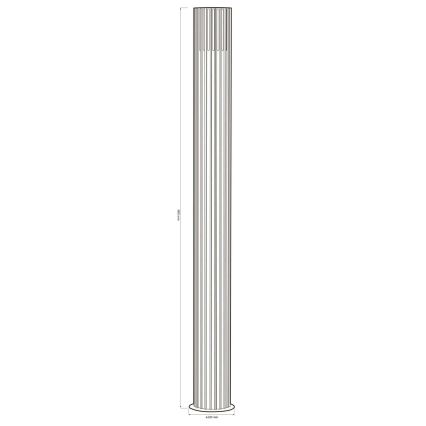 Āra lampa KUUSAMO 1xE27/20W/230V 74 cm IP54 antracīta