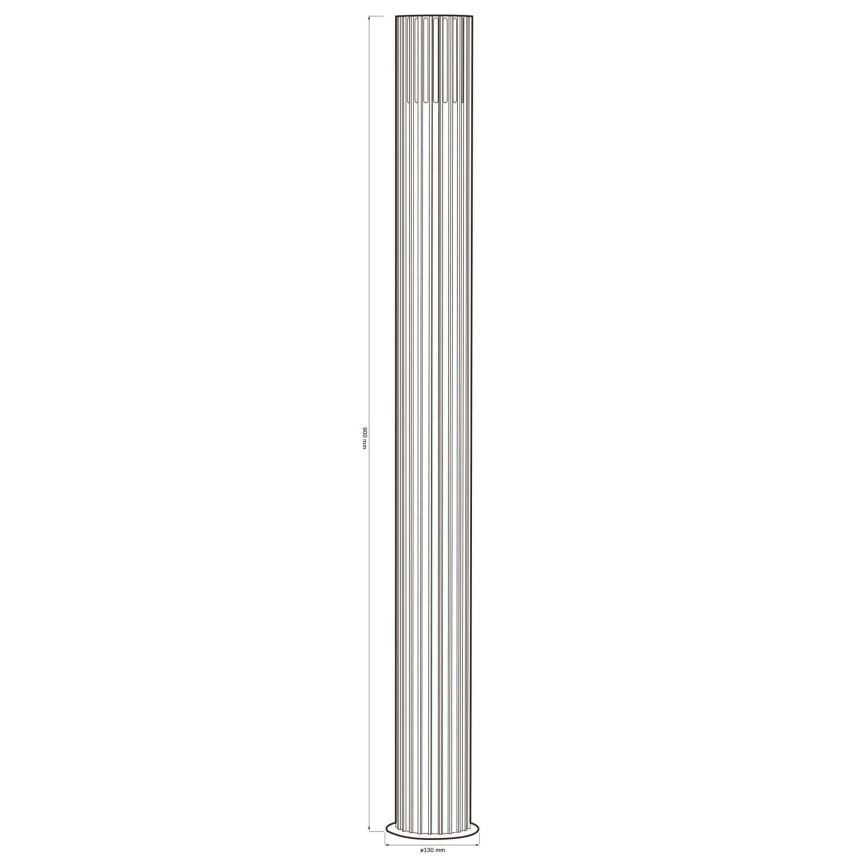 Āra lampa KUUSAMO 1xE27/20W/230V 74 cm IP54 antracīta