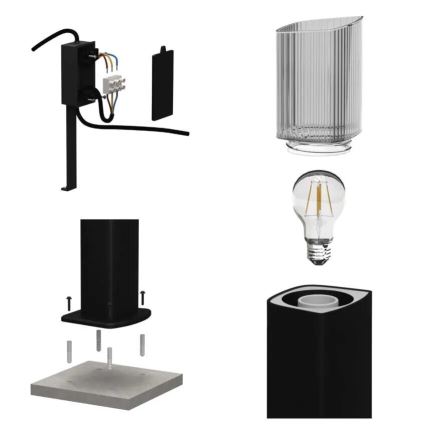 Āra lampa LANA 1xE27/25W/230V IP54 45 cm