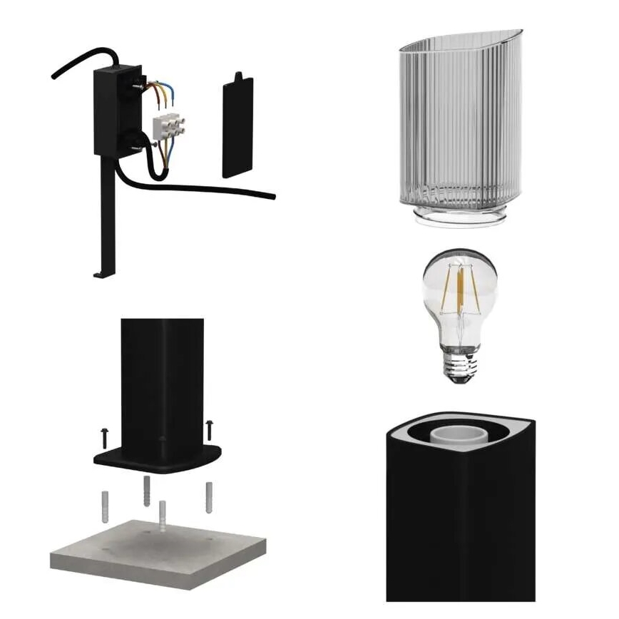 Āra lampa LANA 1xE27/25W/230V IP54 45 cm