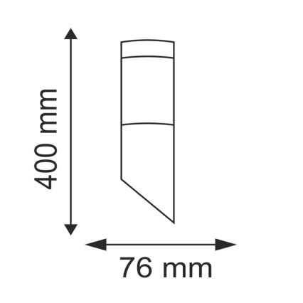 Āra lampa LIVIA 1xE27/10W/230V IP44