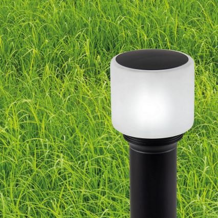 Āra lampa MADRID 1xE27/12W/230V 80 cm IP44 melna