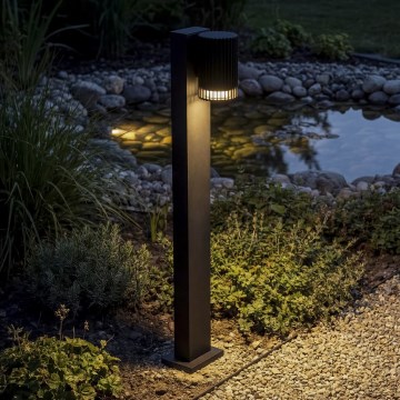 Āra lampa RADILO 1xGU10/11W/230V 50 cm IP44 melna