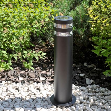Āra lampa RINO 1xE27/12W/230V IP54 44 cm melna