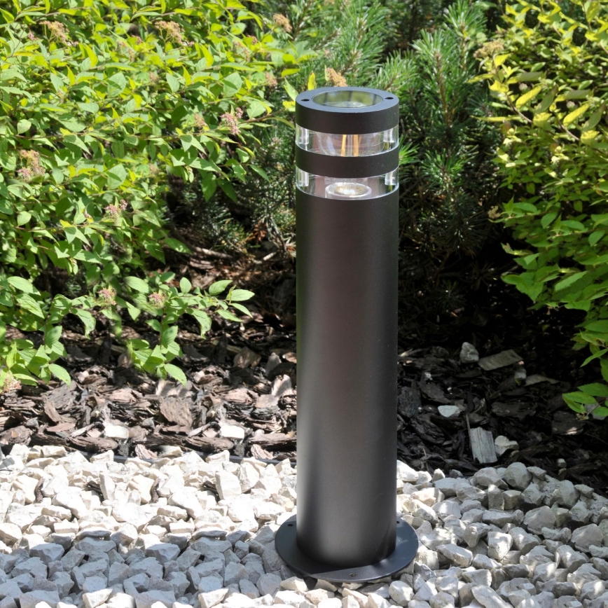 Āra lampa RINO 1xE27/12W/230V IP54 44 cm melna