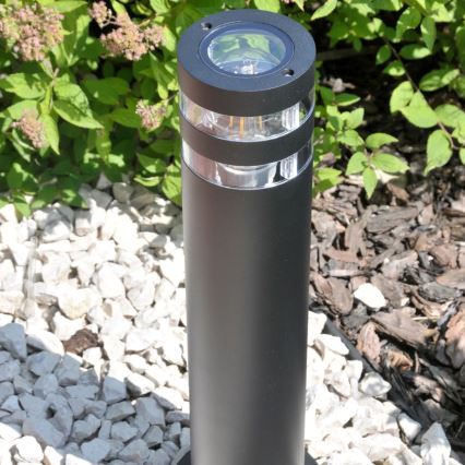 Āra lampa RINO 1xE27/12W/230V IP54 44 cm melna