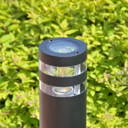 Āra lampa RINO 1xE27/12W/230V IP54 44 cm melna
