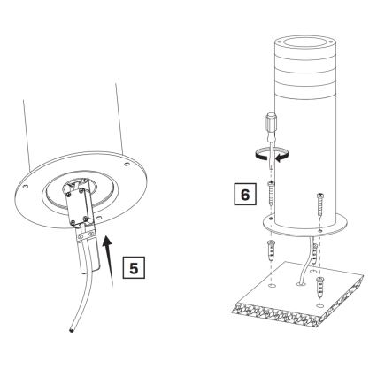 Āra lampa RINO 1xE27/12W/230V IP54 44 cm melna