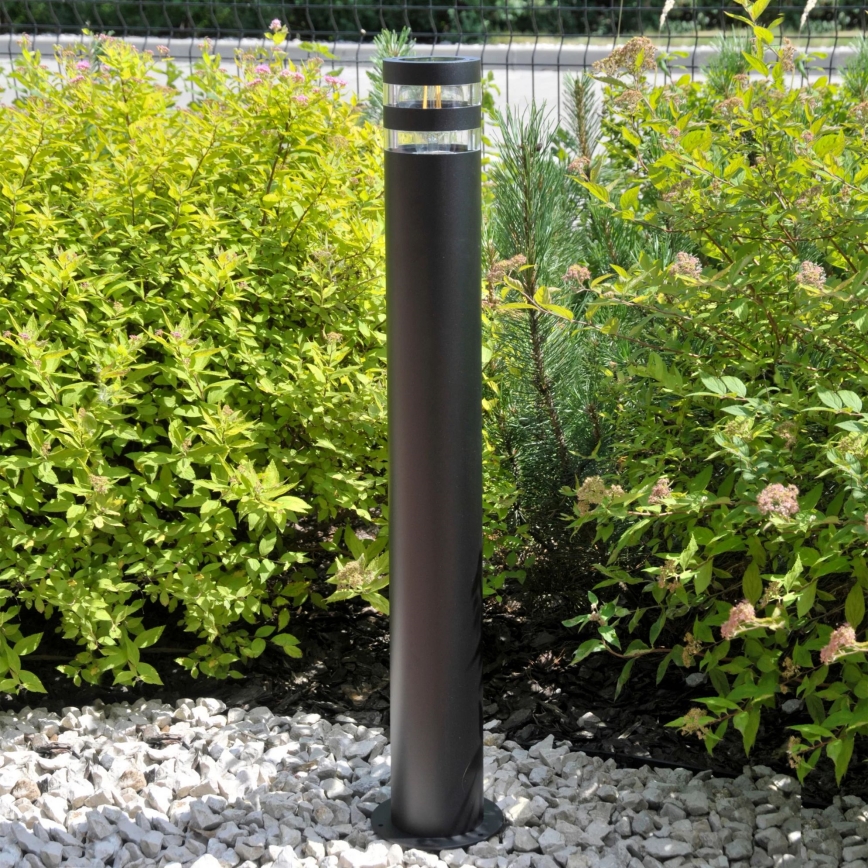 Āra lampa RINO 1xE27/12W/230V IP54 74 cm melna