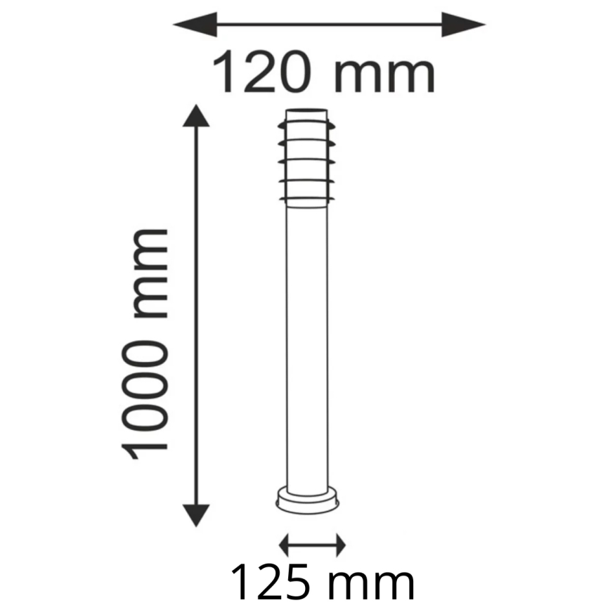Āra lampa SERENA 1xE27/10W/230V IP44 100 cm