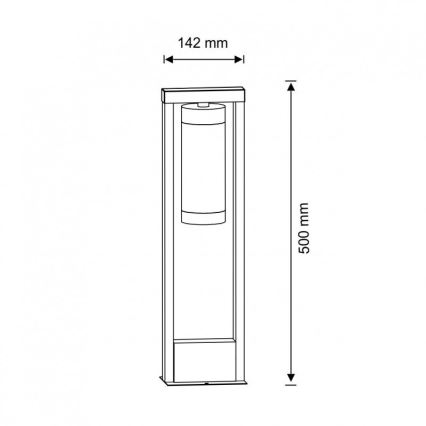 Āra lampa SPECTRA 1xE27/10W/230V IP44 50 cm