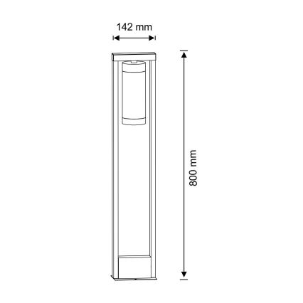 Āra lampa SPECTRA 1xE27/10W/230V IP44 80 cm