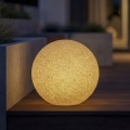 Āra lampa STONO 1xE27/20W/230V Ø 30 cm IP65 bēša