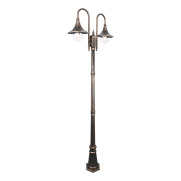 Āra lampa TALEZ 2xE27/15W/230V IP44 bronzas patina