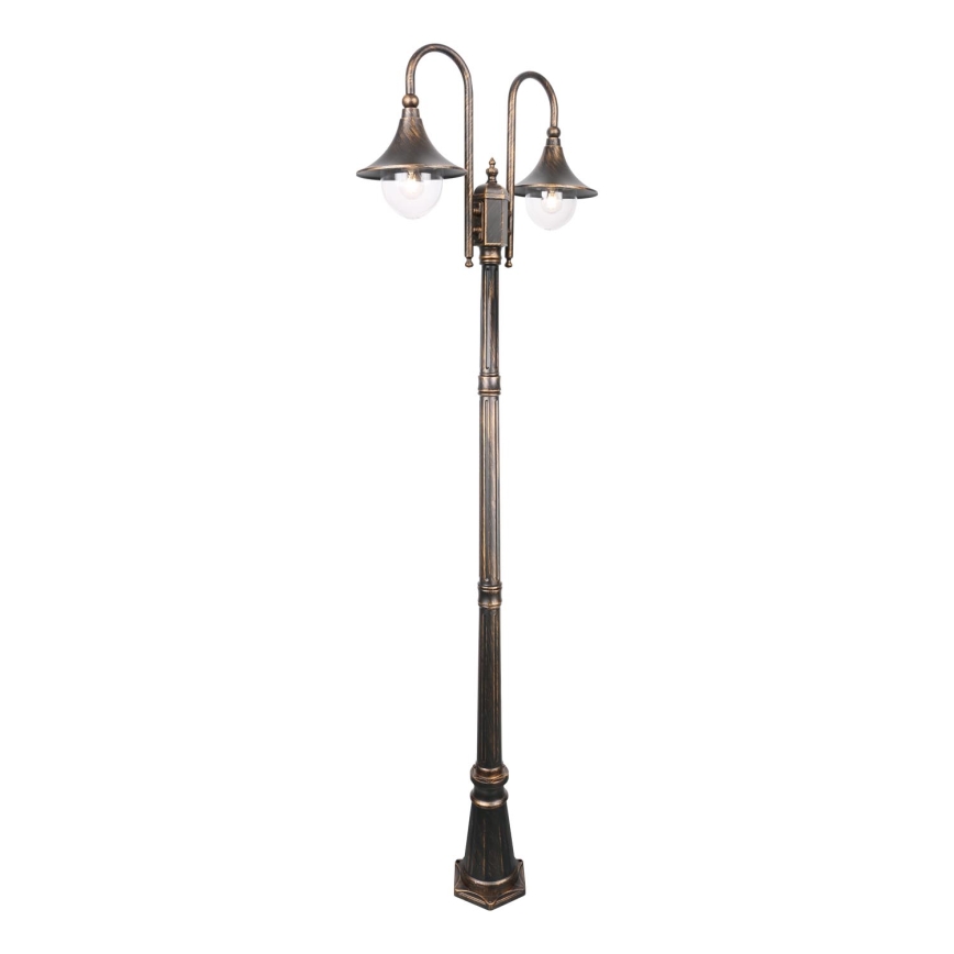 Āra lampa TALEZ 2xE27/15W/230V IP44 bronzas patina