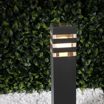 Āra lampa TEKSAS 1xE27/12W/230V IP44 44 cm grafīta
