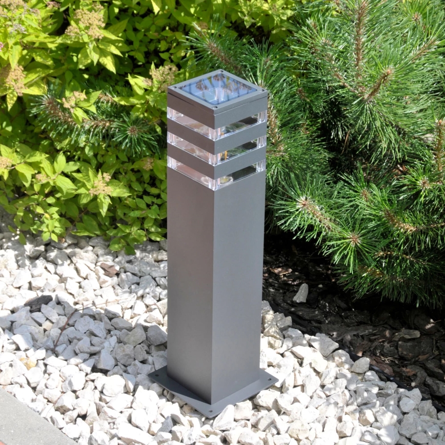 Āra lampa TEKSAS 1xE27/12W/230V IP44 44 cm grafīta