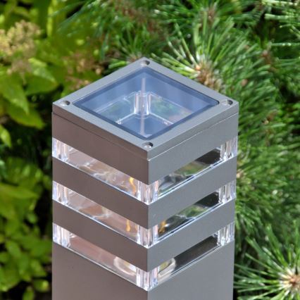 Āra lampa TEKSAS 1xE27/12W/230V IP44 44 cm grafīta