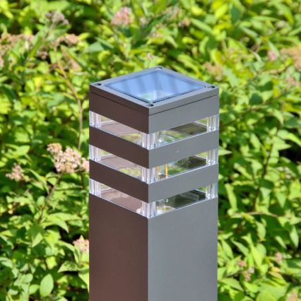 Āra lampa TEKSAS 1xE27/12W/230V IP44 44 cm grafīta