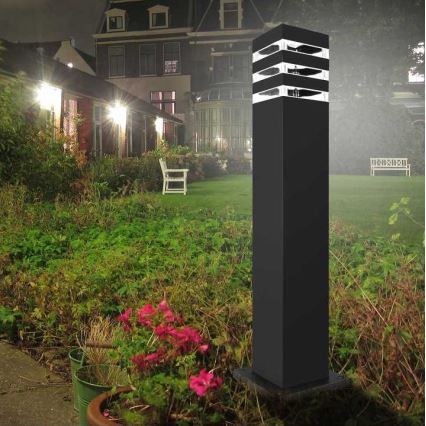 Āra lampa TEKSAS 1xE27/12W/230V IP44 44 cm grafīta