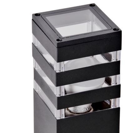 Āra lampa TEKSAS 1xE27/12W/230V IP44 44 cm grafīta