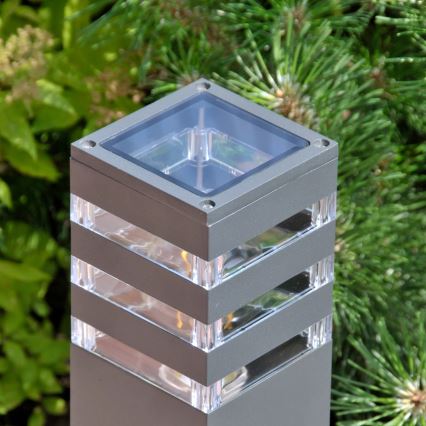 Āra lampa TEKSAS 1xE27/12W/230V IP44 74 cm antracīta
