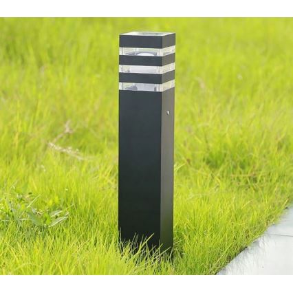 Āra lampa TEKSAS 1xE27/12W/230V IP44 74 cm antracīta