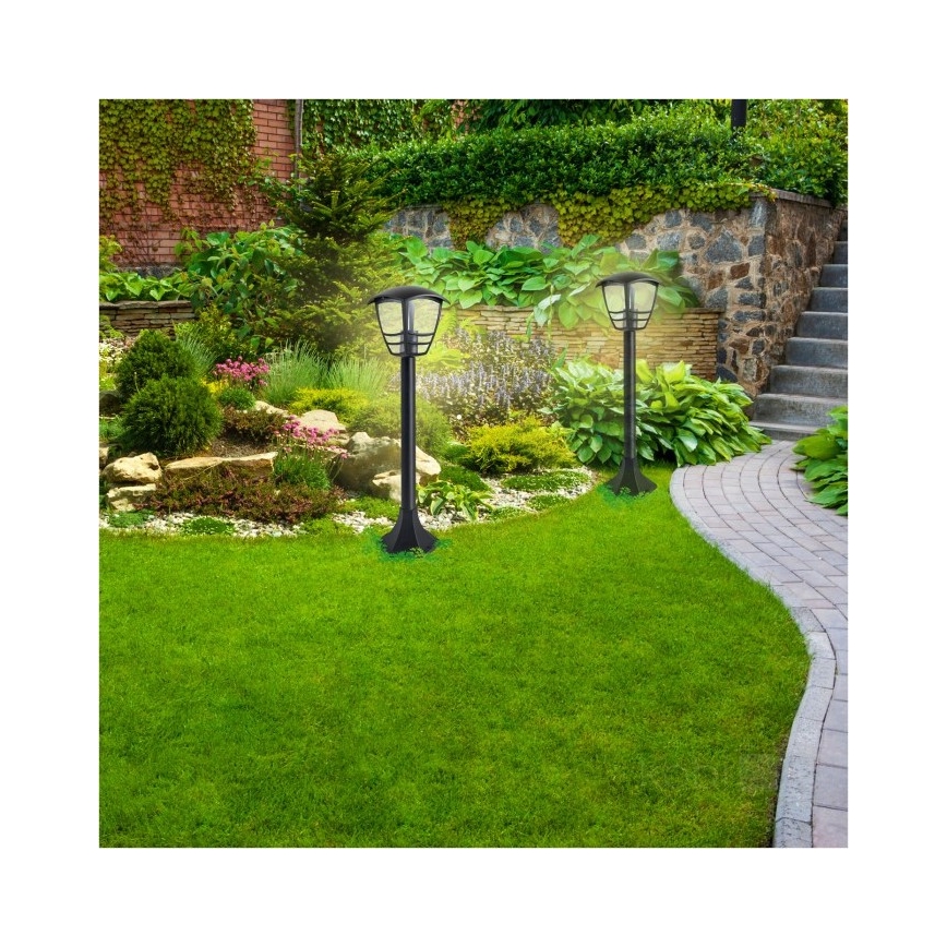 Āra lampa TEVIO 1xE27/60W/230V IP54 97 cm melna