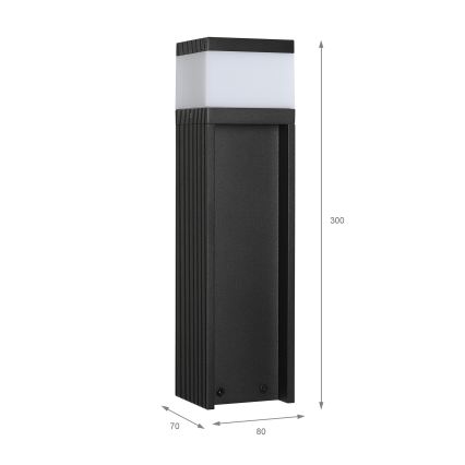 Āra lampa VESPER 1xG9/5W/230V IP44 30 cm melna